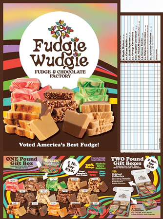 Fundraising Flyer Fudgie Wudgie - Fudge and Chocolate Factory
