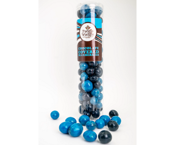 Panned Candy Tubes Chocolate Covered Blueberries